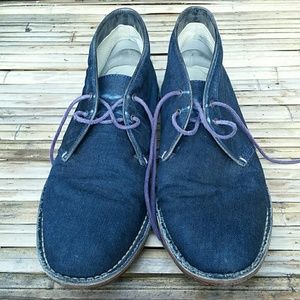 Men's Cole Haan Blue Denim Chukka Boots Size 11.5M